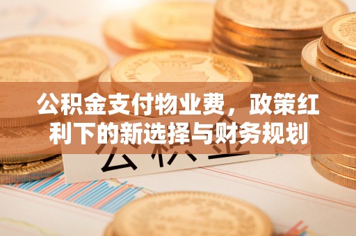 弥陀公积金支付物业费，政策红利下的新选择与财务规划